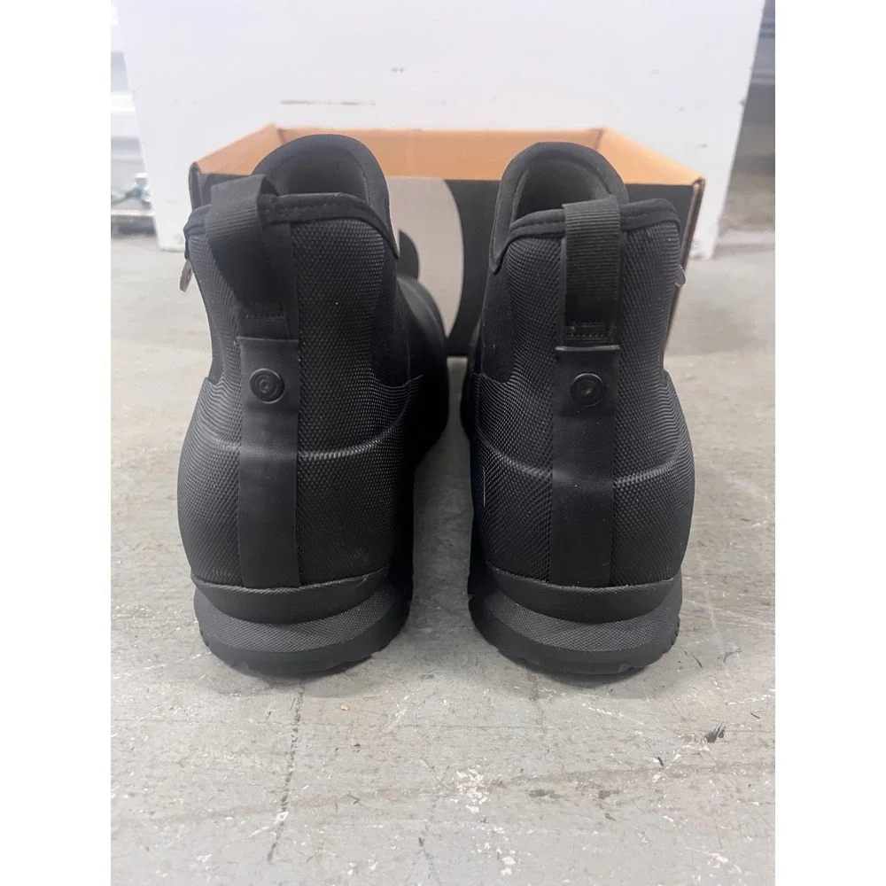 Bogs Sauvie Chelsea‎ II 73110-001 Boots Mens 11 Black Slip-Resistant Waterproof